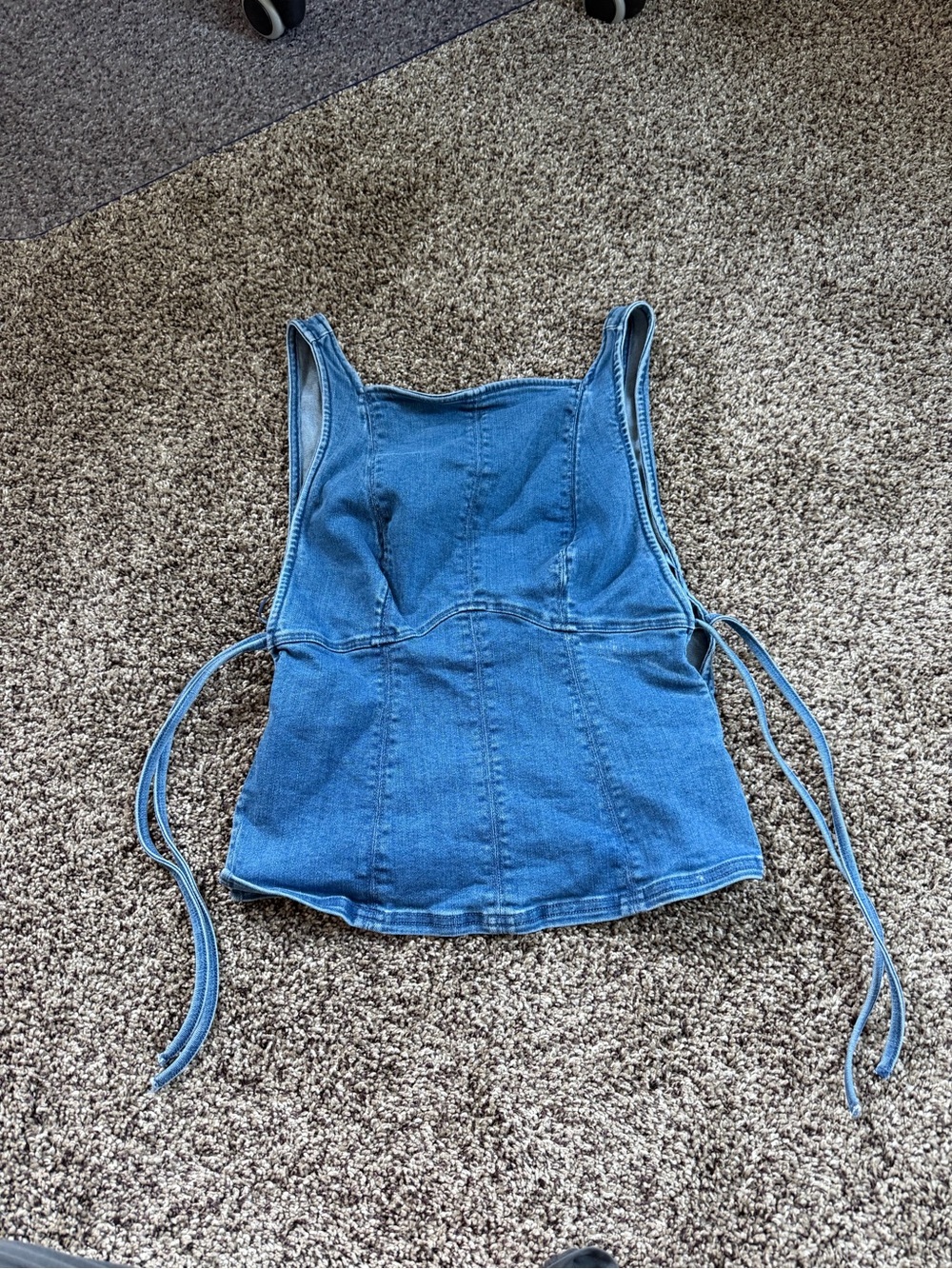 Denim Tie-Side Tank Top - Free People